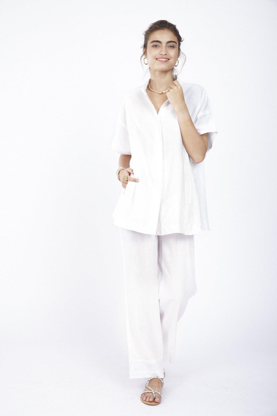 חולצת מריאן בצבע לבן - Razili Studio