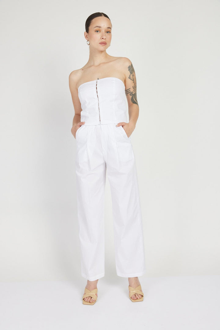 חולצת מחוך סבין בצבע לבן - Julliett