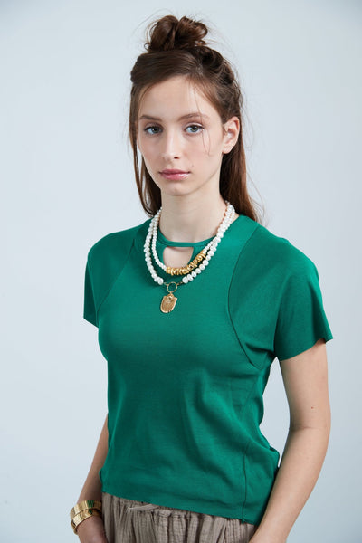 חולצת סימון בצבע ירוק - Julliett