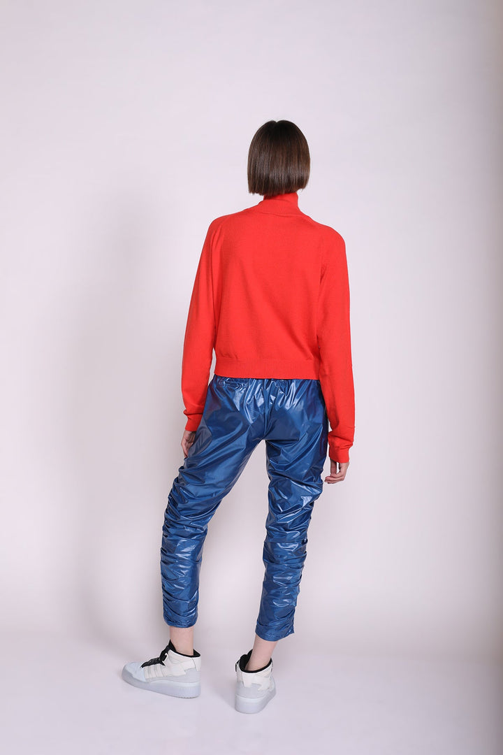 חולצת סריג הלס בצבע אדום - Razili Studio